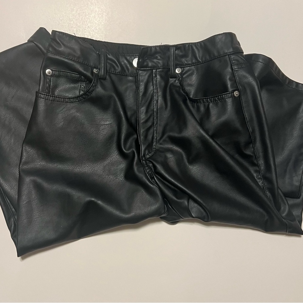 H&M Black Straight Leg Pants